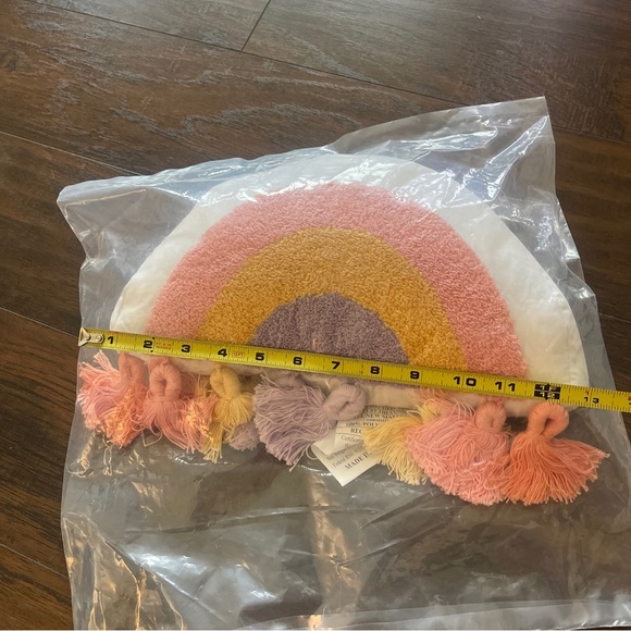 NWT Urban Habitat Rainbow Accent Throw Pillow; 13” L - Picture 3 of 6